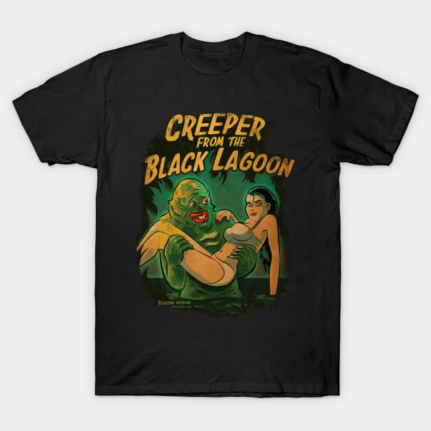 Creeper From The Black Lagoon T-Shirt by zerostreet